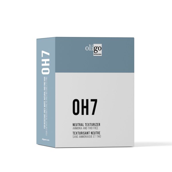 Soluție de permanent OH7 pentru păr rezistent, gri, alb natural și fin.